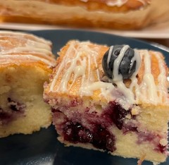 Blueberry Lemon muffin- cake pie natural white chocolate ganache homemade