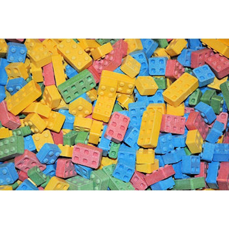 1 LB BAG CANDY BLOCKS BULK 4 FLAVORS ONE POUND FUN BUILDING BLOX FRESH STOCK