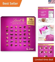 Gourmet Swiss Mini Pralines Gift Box, 6.2 oz of Exquisite Chocolate Indulgence