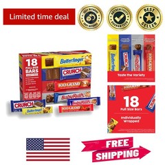 Individually Wrapped Full Size Crunch & Baby Ruth Chocolates – 31.2 oz Treat
