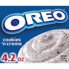 Jell-O Oreo Cookies ‘n Creme Instant Pudding & Pie Filling Mix (24 ct Pack, 4.2