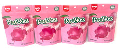 (4) Amos Peelerz Peach Gummy Candy 6 oz Each Sealed Best By: 1/2027 Viral TikTok