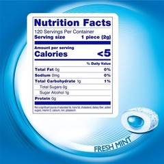 (PACK OF2) Mentos Pure Fresh Mint Sugar Free Gum Extra Value Pack 120 Count