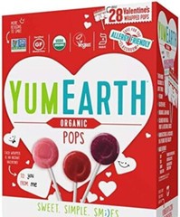 YUMEARTH ORGANIC Lollipops Suckers (28) Individually Wrapped Pops – BB 04/2026