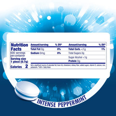 Clean Breath Sugarfree Hard Mint, 150Pc, Intense Peppermint (Pack of 4 Bottles)