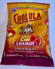 Huer Cholula Chamoy Tropical Gummy Ring Mix 3.5oz/100g EXP APR 2027 Medium Heat