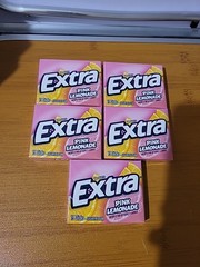 5x Pack Wrigley’s Extra Pink Lemonade Gum | 15 Stick Each | Sugar Free Bb 4/2026
