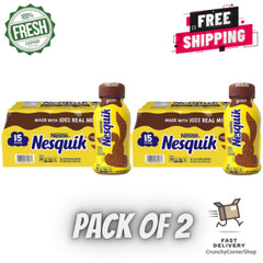 2 Pack Nesquik Chocolate Milk Beverage 8 fl. oz., 15 pk. Free Shipping
