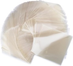 Clear Caramel Candy & Chocolate Wrappers Natural Cellophane 1000 Square Sheets