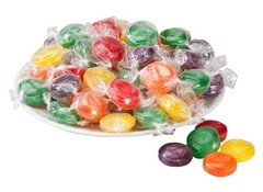 Assorted Fruit Flavored Buttons Discs, Bulk Nostalgia Hard Candy (5 Pounds) Sale