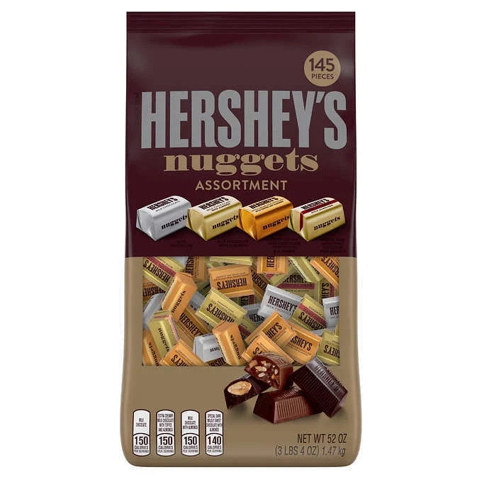 Hershey’s Nuggets Assortment Variety Pack 52 oz 145 Pieces Chocolate Almonds
