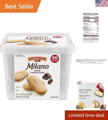 Milano Cookies, Dark Chocolate, 20 Packs, 2 Cookies per Pack
