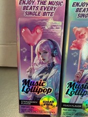 3 Pack Music Candy Lollipop For Party Gift Singing Lollipop Candy 18g 6/25/27