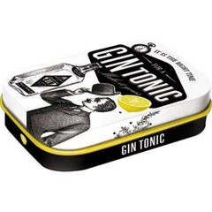 Nostalgic-Art – Retro Small Tin Pill Box with Mint Candy – Gin Tonic