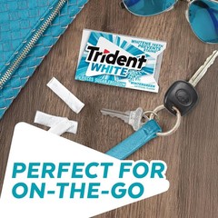 Trident White Wintergreen Sugar Free Gum, 9 Packs of 16 Pieces (144 Total