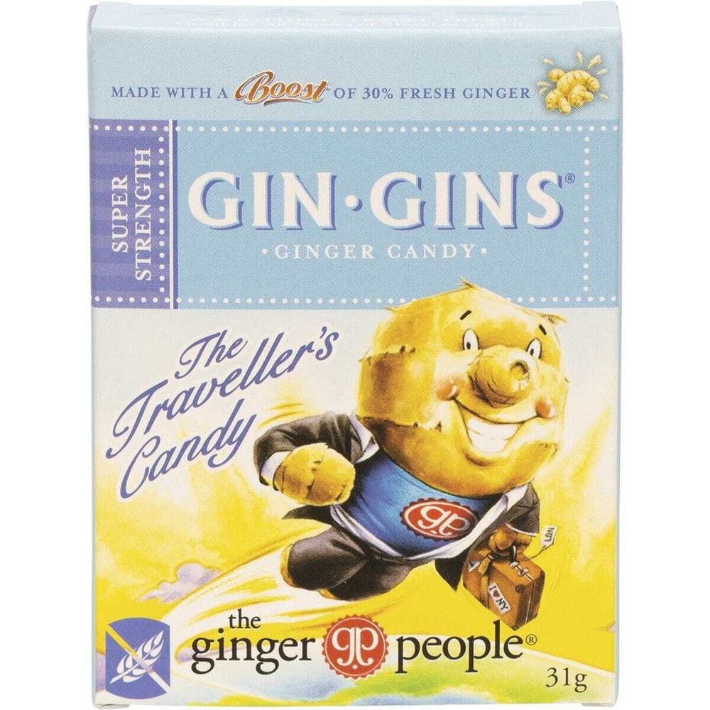 The Ginger People Gin Gins Ginger Candy Super Strength 31g (Pack of 12)