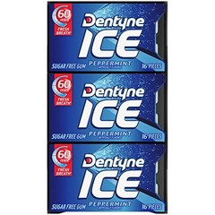 Dentyne Ice, Peppermint Flavor, Easter Basket 16 Count (Pack of 9), White