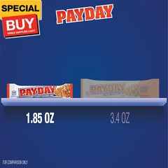 Peanut Caramel Candy Bars, 1.85 oz (24 Count)