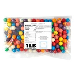 Gumballs for Gumball Machine, 0.5 Inch Mini Gumballs, 280 Count (Pack of 1)