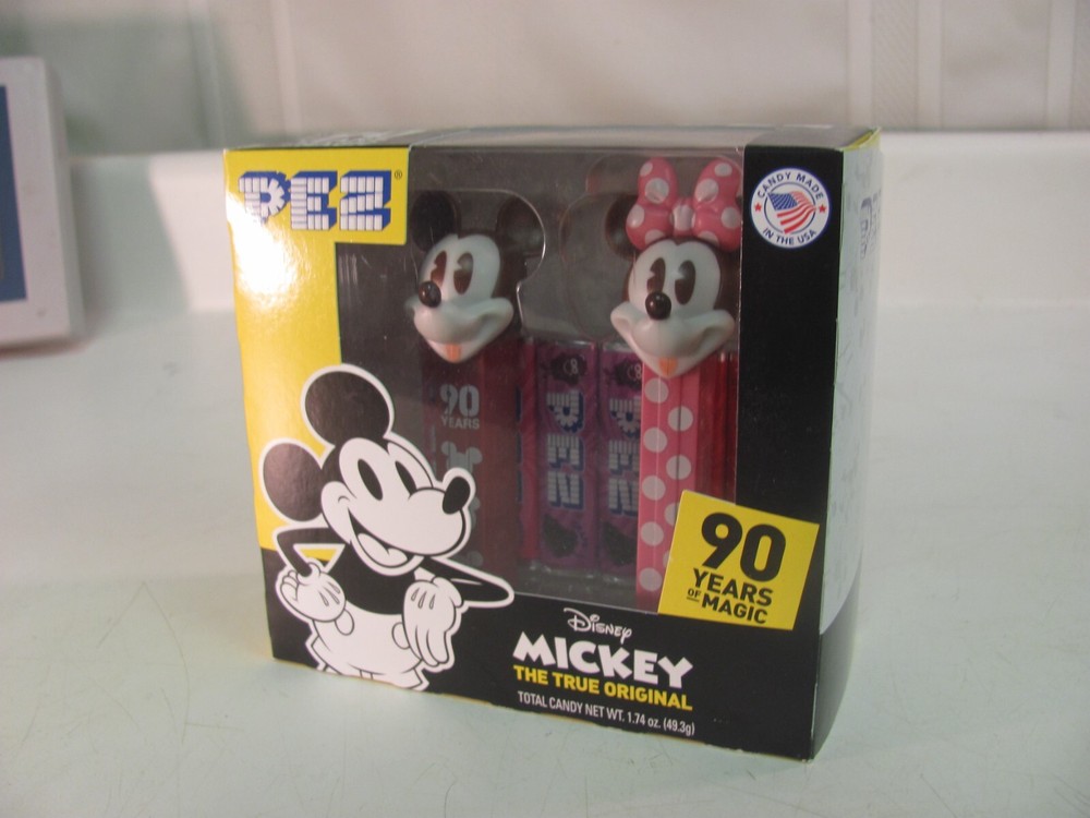 Pez 1.74 Oz Disney Mickey The True Original 90 Years Of Magic Candy BB 6/2023