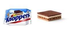 24 x KNOPPERS WAFER Cream Nuts German Chocolate Snack FULL BOX 24x25g (0.88oz)