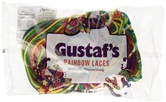 Shoestring Rainbow Licorice Laces, 2 lbs. ~ YANKEETRADERS® ~ FREE SHIPPING