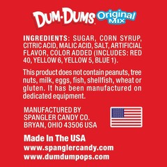 Dum Dums Original Mix, Assorted Lollipop Suckers Nostalgia Bulk Candy (2 Pounds)