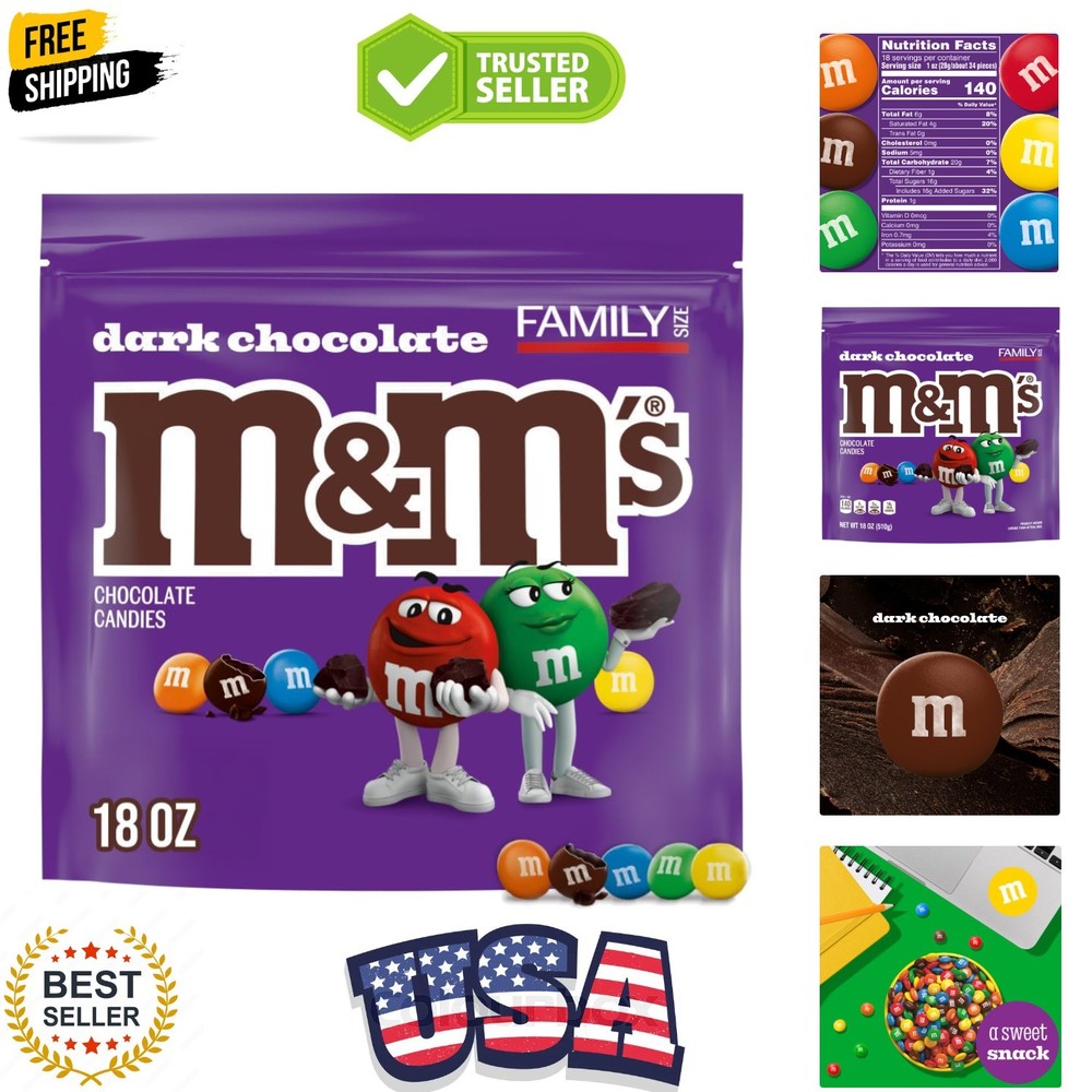 Dark Chocolate Graduation Party Candy, Family Size, 18 Oz Bulk Bag