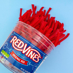 Red Vines Original Red Licorice Twists 3.5lb Party Size Jar Bulk Candy