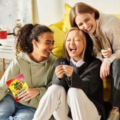 Besties 2 Flavors in 1 Soft & Chewy Gummy Candy, Bulk Candy, 12-3.18 oz Bags