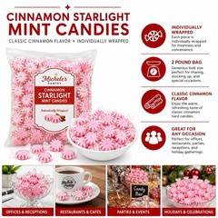 Cinnamon Starlight Mints Bulk Wrapped Candy 2 Lbs. Starlite Mints Menta