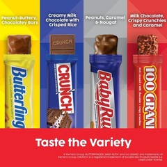 Individually Wrapped Full Size Crunch & Baby Ruth Chocolates – 31.2 oz Treat