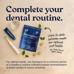 Dentagum Remineralizing Gum with Nano-Hydroxyapatite & Xylitol – Gray