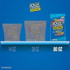 JOLLY RANCHER HARD CANDY Assorted Fruit Flavored Candies Bulk Bag 5-LB 360-PCS