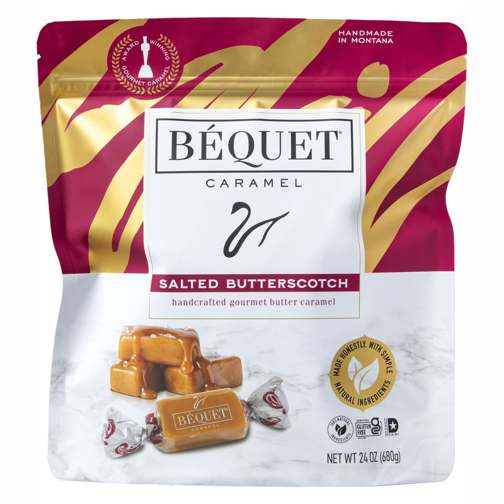 Salted Butterscotch Caramels – Soft, Individually Wrapped Gourmet Butterscotch C