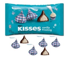 2x Vanilla Frosting Milk Chocolate Hershey’s Kisses – Candy 9 oz