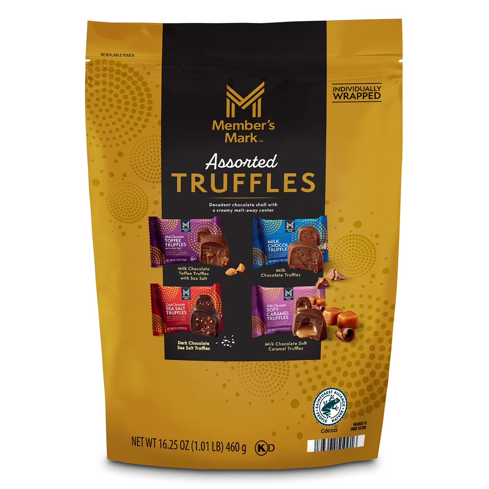 Member’s Mark Assorted Chocolate Truffles 16.5oz Gourmet Candy FREE SHIPPING