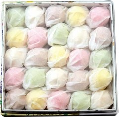 Wasanbon Higashi Japanese Sugar Candy 25pcs Box 4 Colors Traditional