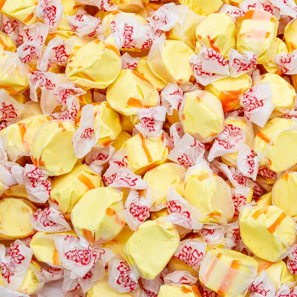 Taffy Town Banana Salt Water Taffy 1 lb Free Ice Pack Included