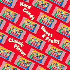 Rainbow Twist Sticks Cherry Flavored Candy Sticks 0.7oz 52ct Jar