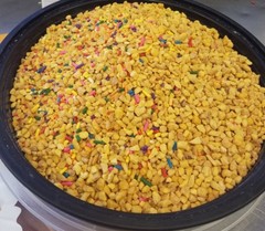 Peanut Brittle crunch Dairy queen 1 lb Krunch Kote Ice Cream Topping, Sprinkles