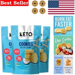 Pack of 3 Coconut Keto Cookies – Deliciously Buttery & Perfect for Diabetics