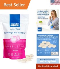 100% Xylitol Bubblegum Chewing Gum – Sugar Free, Aspartame Free Dental Gum – …