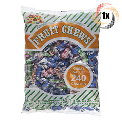 1x Bag Alberts Fruit Flavored Chews Assorted Flavors | 240 Candies Per Bag