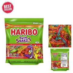 Twin Snakes Sweet & Sour Gummy Candy, 8.3 oz – Assorted Fruity Flavors