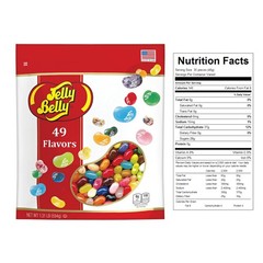 Jelly Belly 1.31 lb Assorted Jelly Beans 49 Flavors Resealable Pouch