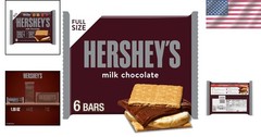 Classic Milk Chocolate Candy Bars 6-Pack – Perfect for S’mores & Celebrations