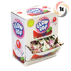 1x Box Charms Assorted Fruit Flavors Blow Pop Lollipops | 180 Per Box | .65oz