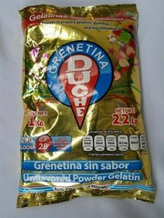 Grenetina Duche 1 Kilogram(2.2 Lb) Grenetina Sin Sabor Unflavored Pwder Gelatin