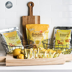 Original Ginger Chews, 1 Lb. – Candied Ginger – Candy Pack – Ginger Chews Candy